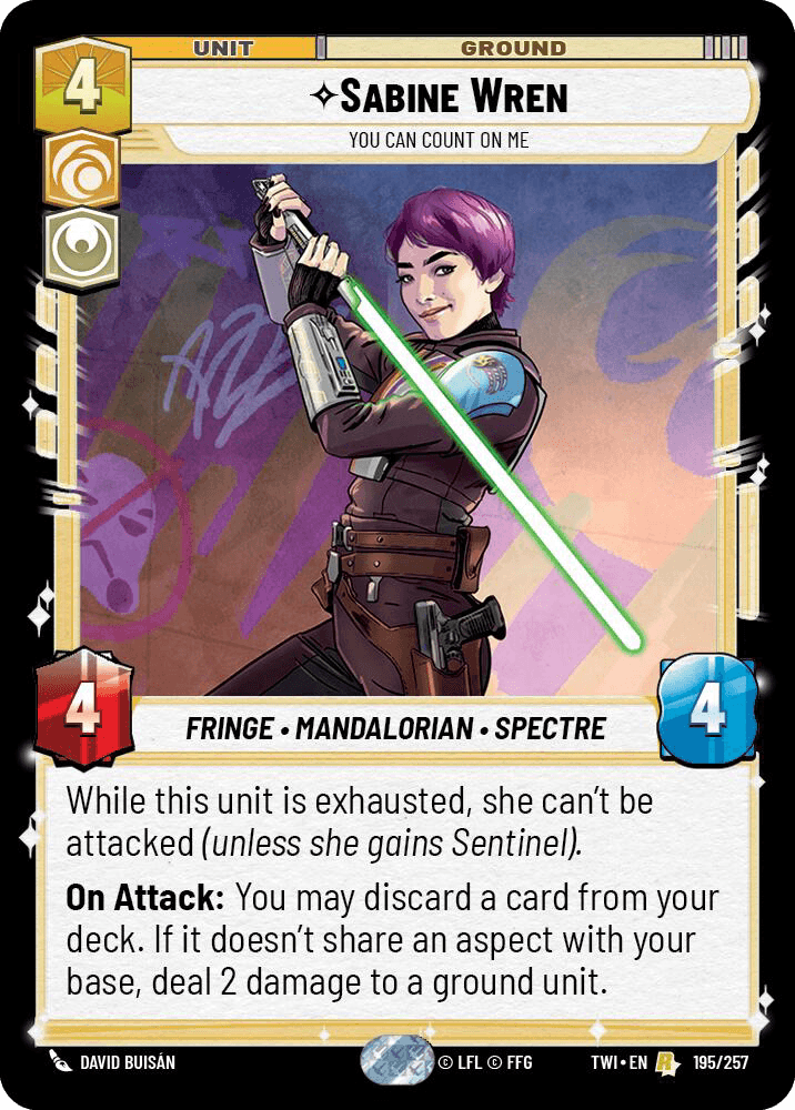 ⟡ Sabine Wren, You Can Count On Me