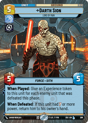 ⟡ Darth Sion, Lord of Pain