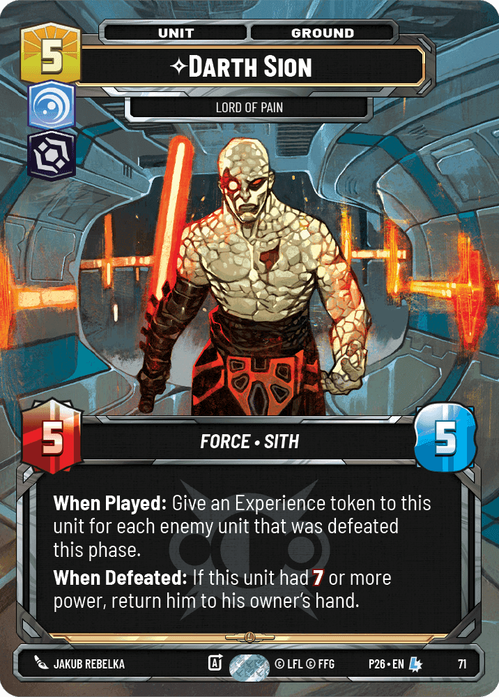 ⟡ Darth Sion, Lord of Pain