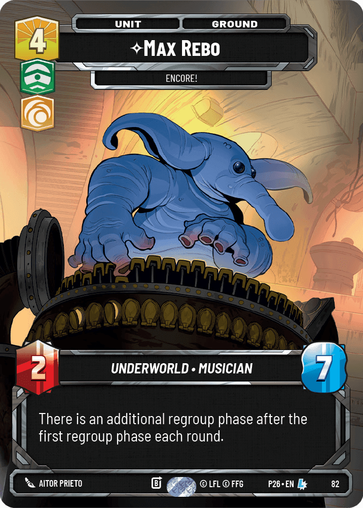 ⟡ Max Rebo, Encore!