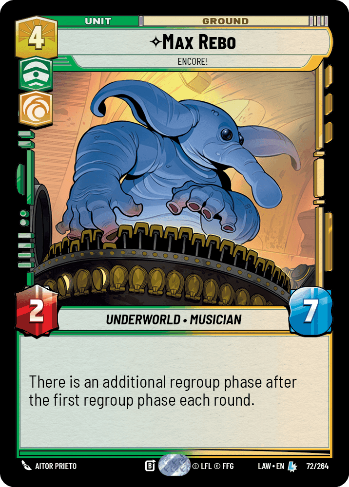 ⟡ Max Rebo, Encore!