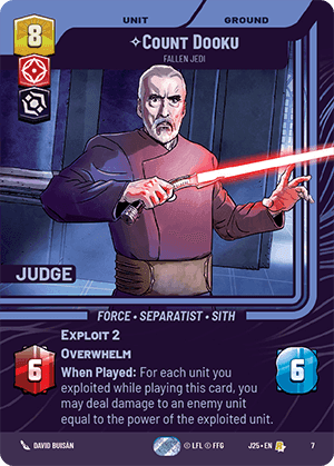 ⟡ Count Dooku, Fallen Jedi