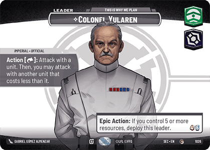 ⟡ Colonel Yularen, This Is Why We Plan