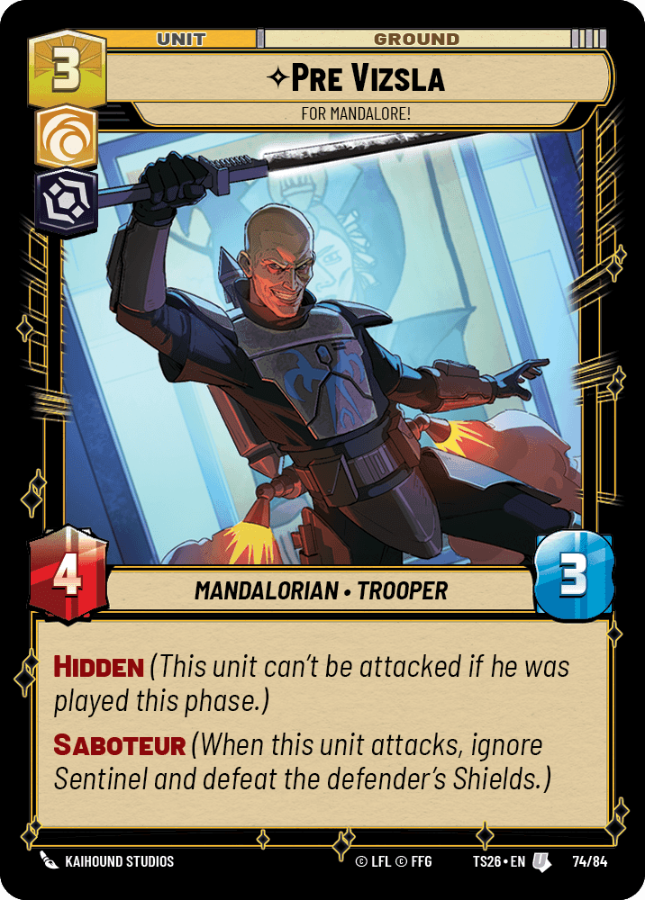 ⟡ Pre Vizsla, For Mandalore!