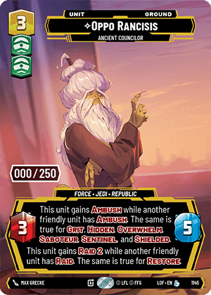 ⟡ Oppo Rancisis, Ancient Councilor