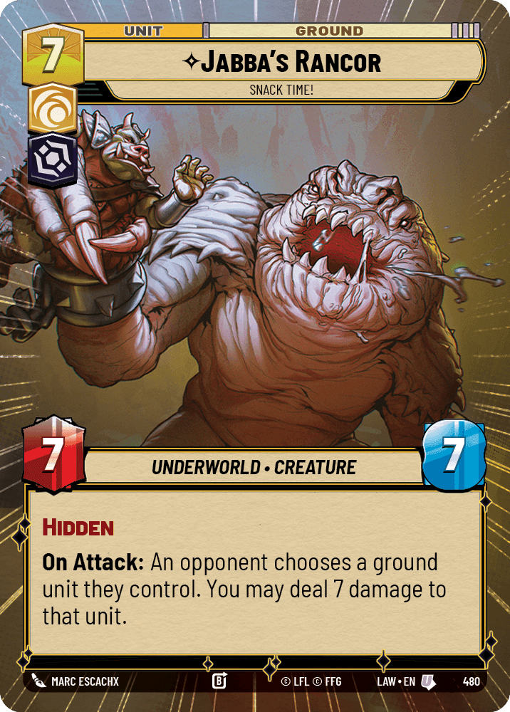 ⟡ Jabba's Rancor, Snack Time!