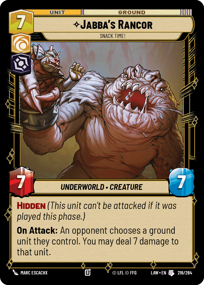 ⟡ Jabba's Rancor, Snack Time!