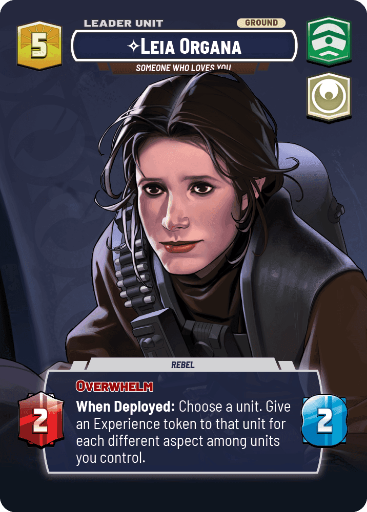 ⟡ Leia Organa, Someone Who Loves You (back)