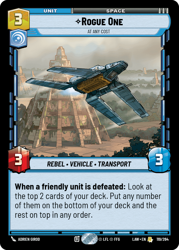⟡ Rogue One, At Any Cost