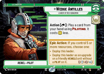 ⟡ Wedge Antilles, Leader of Red Squadron