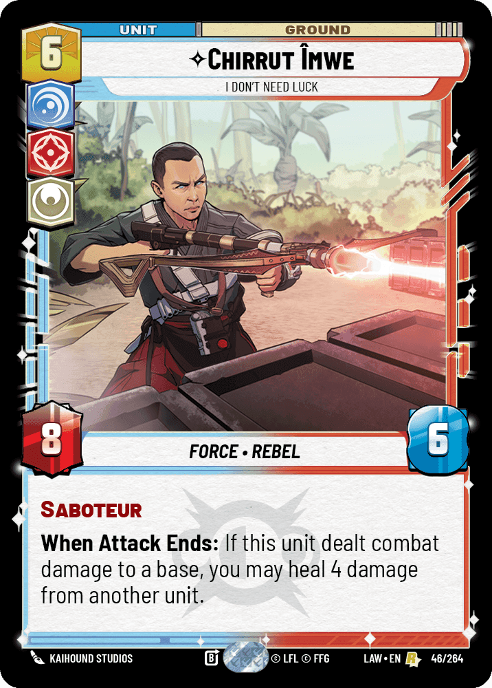 ⟡ Chirrut Îmwe, I Don't Need Luck