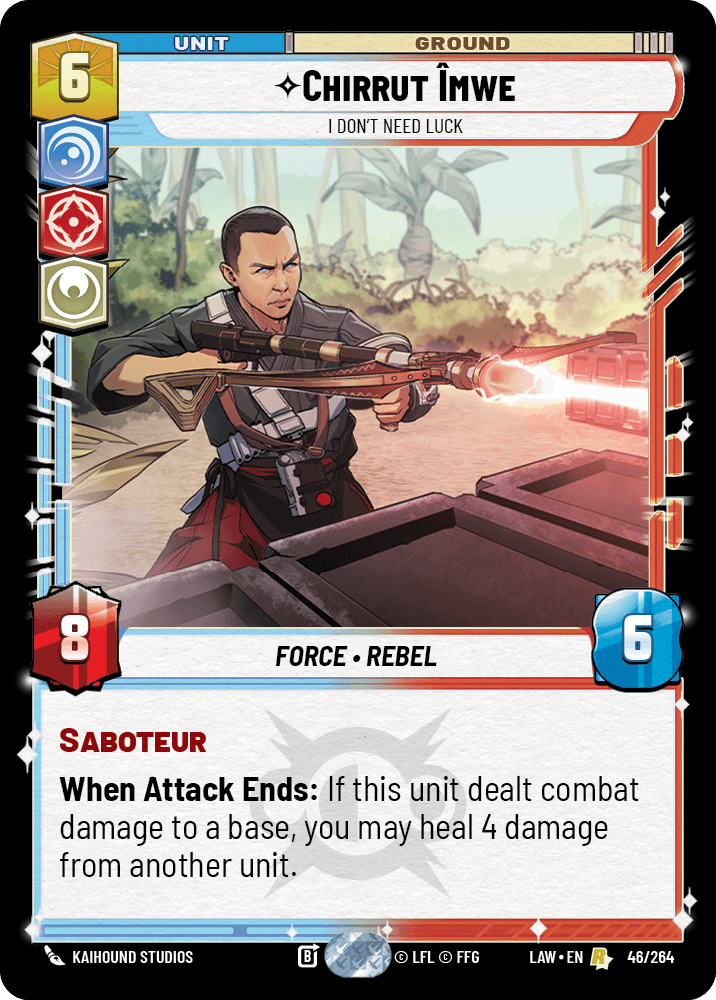 ⟡ Chirrut Îmwe, I Don't Need Luck