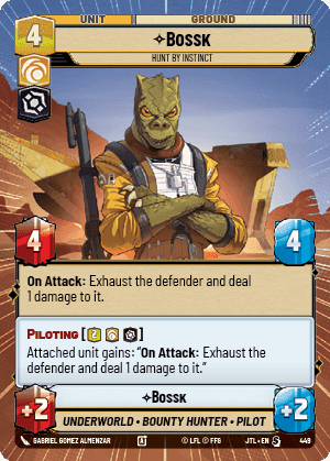 ⟡ Bossk, Hunt By Instinct