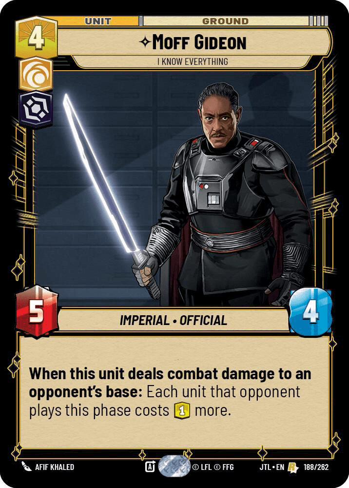 ⟡ Moff Gideon, I Know Everything