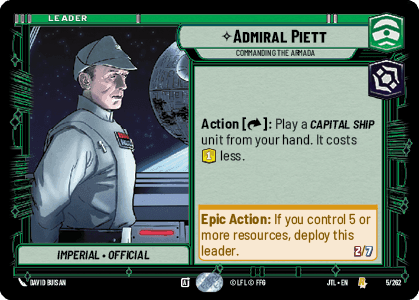 ⟡ Admiral Piett, Commanding the Armada