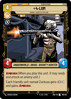 ⟡ 4-LOM, Bounty Hunter for Hire