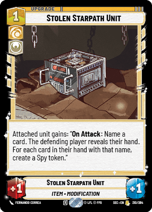 Stolen Starpath Unit