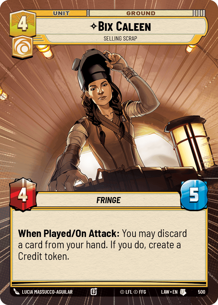 ⟡ Bix Caleen, Selling Scrap