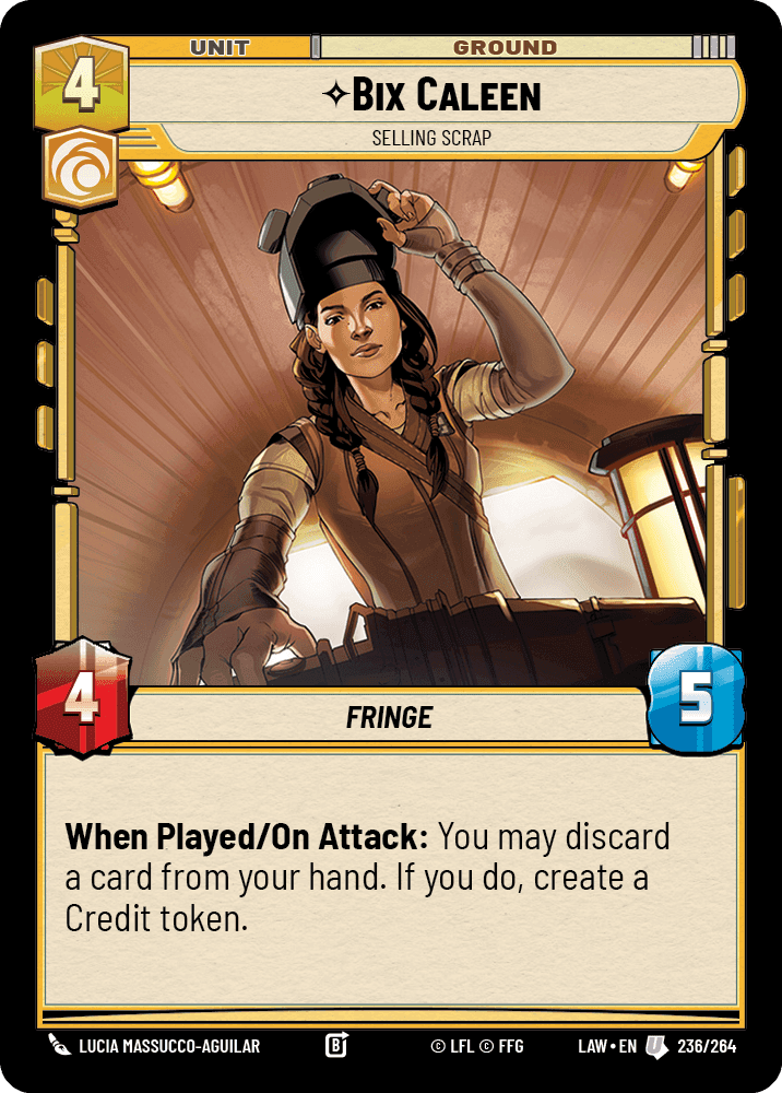 ⟡ Bix Caleen, Selling Scrap