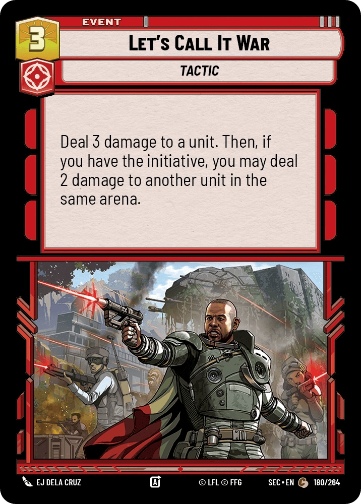 Let's Call It War