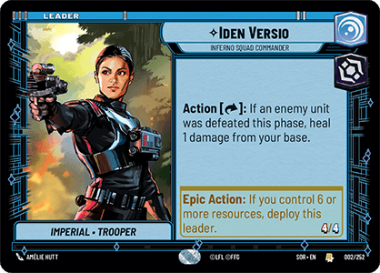 ⟡ Iden Versio, Inferno Squad Commander