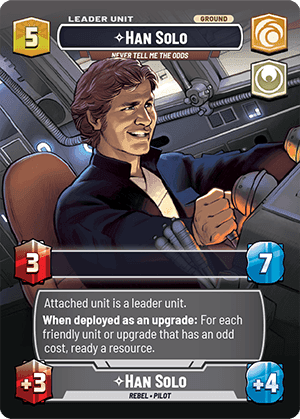 ⟡ Han Solo, Never Tell Me the Odds (back)