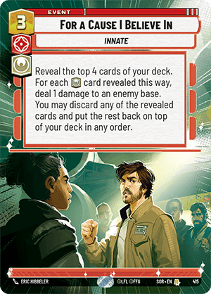 For a Cause I Believe In