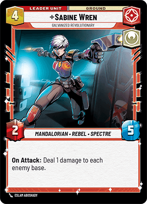 ⟡ Sabine Wren, Galvanized Revolutionary (back)
