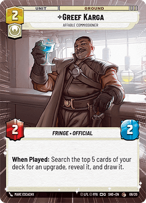 ⟡ Greef Karga, Affable Commissioner