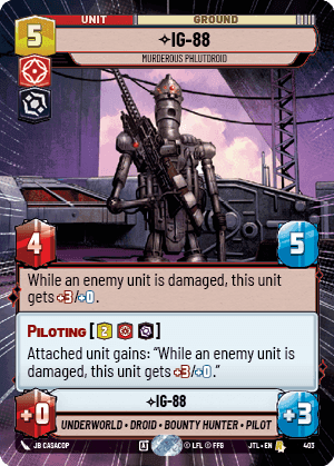 ⟡ IG-88, Murderous Phlutdroid