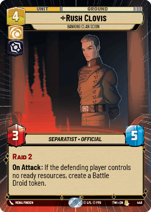 ⟡ Rush Clovis, Banking Clan Scion