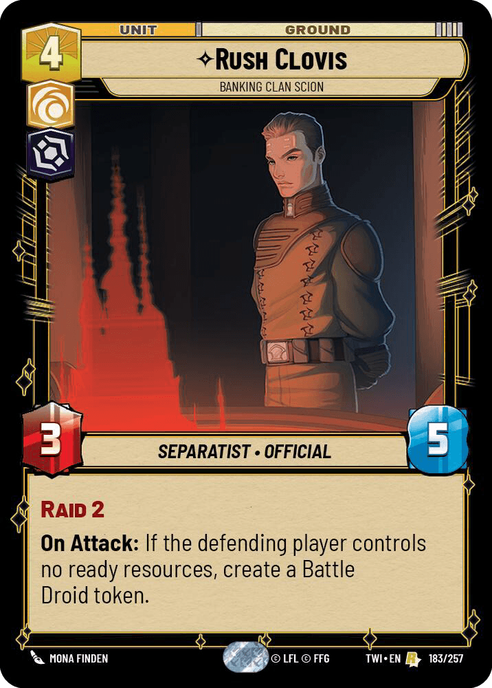 ⟡ Rush Clovis, Banking Clan Scion