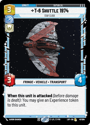 ⟡ T-6 Shuttle 1974, Stay Close