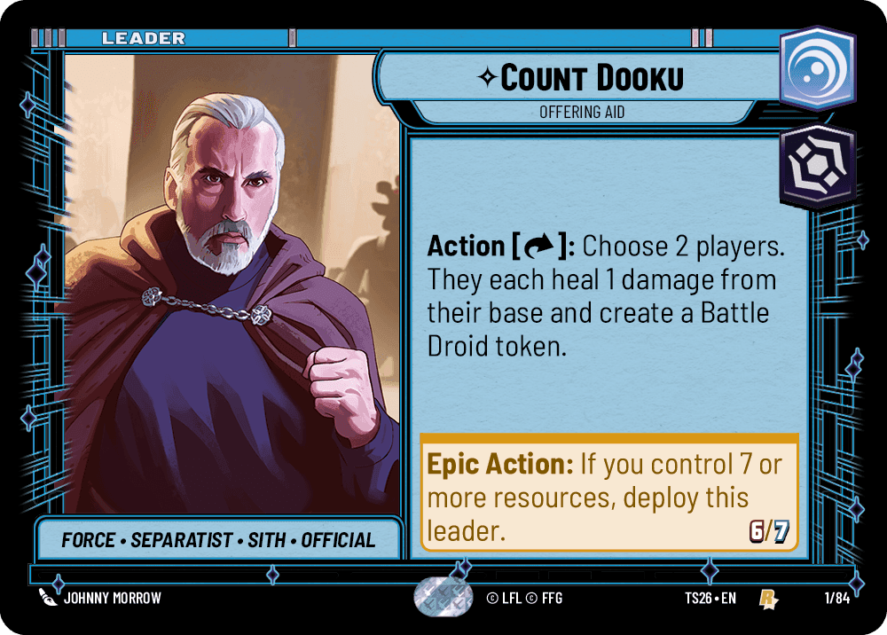⟡ Count Dooku, Offering Aid