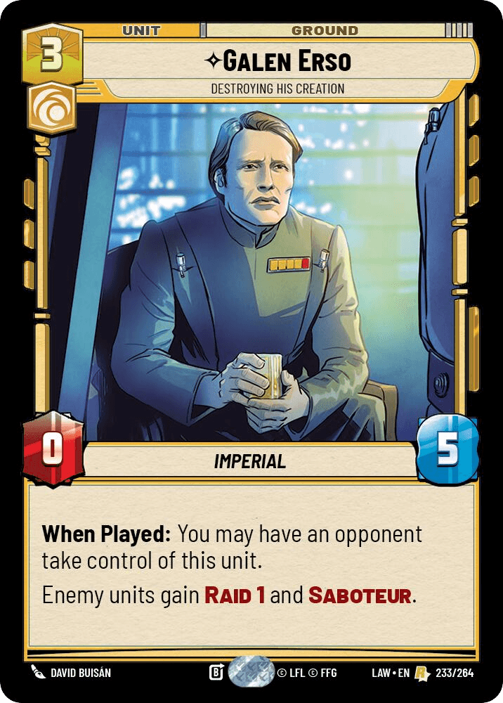 ⟡ Galen Erso, Destroying His Creation