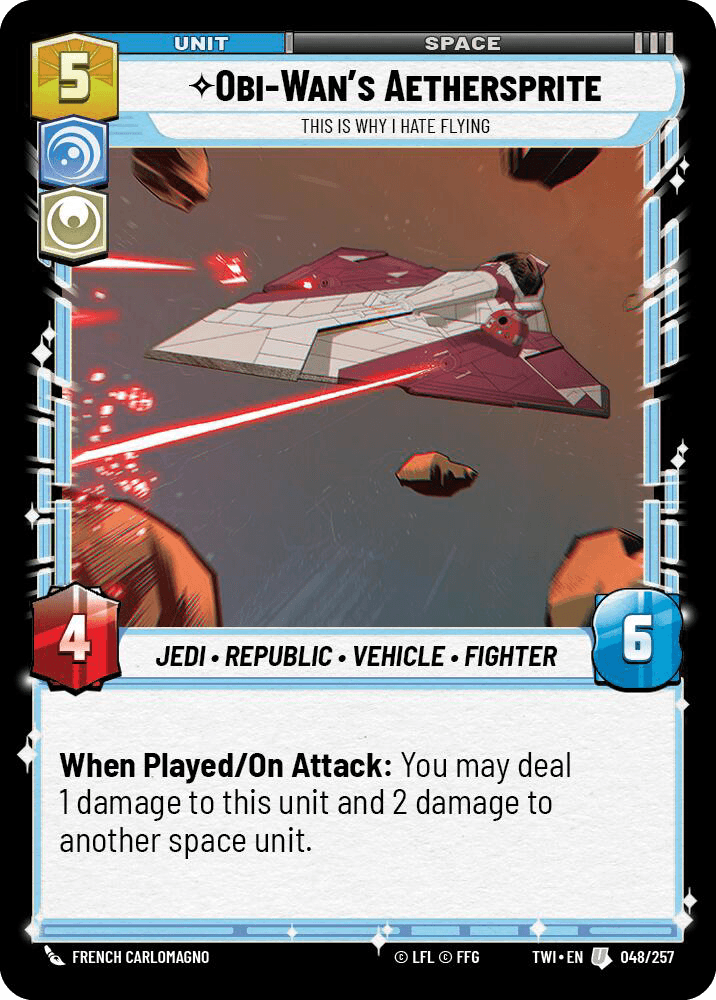 ⟡ Obi-Wan's Aethersprite, This is Why I Hate Flying