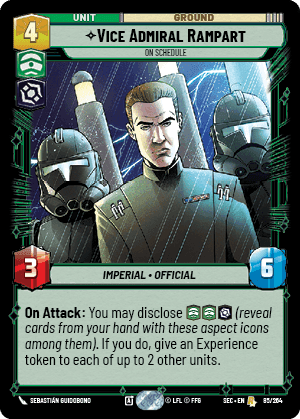 ⟡ Vice Admiral Rampart, On Schedule