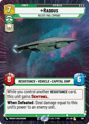 ⟡ Raddus, Holdo's Final Command