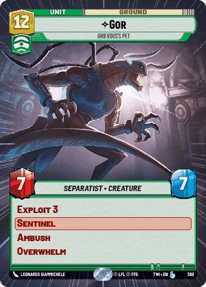 ⟡ Gor, Grievous's Pet