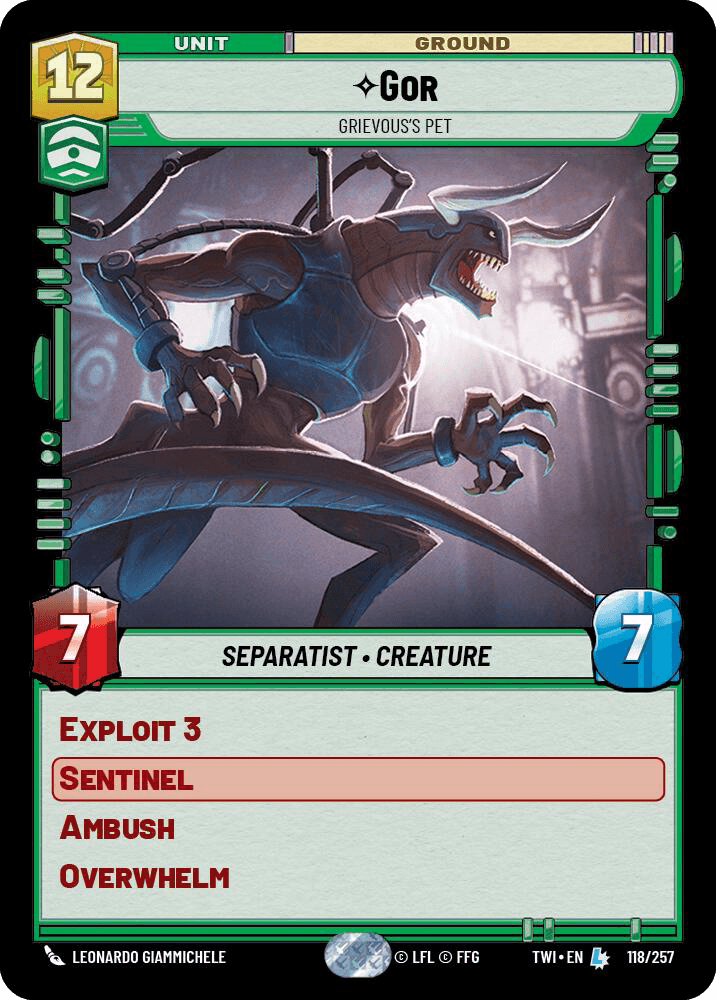 ⟡ Gor, Grievous's Pet