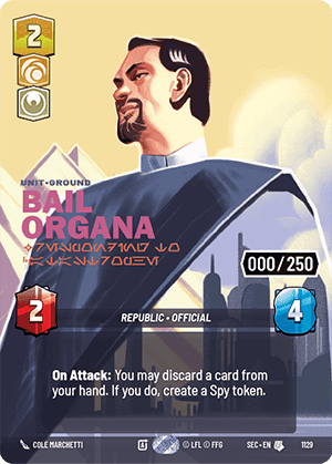 ⟡ Bail Organa, Responding to Catastrophe