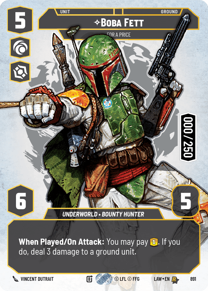 ⟡ Boba Fett, For a Price