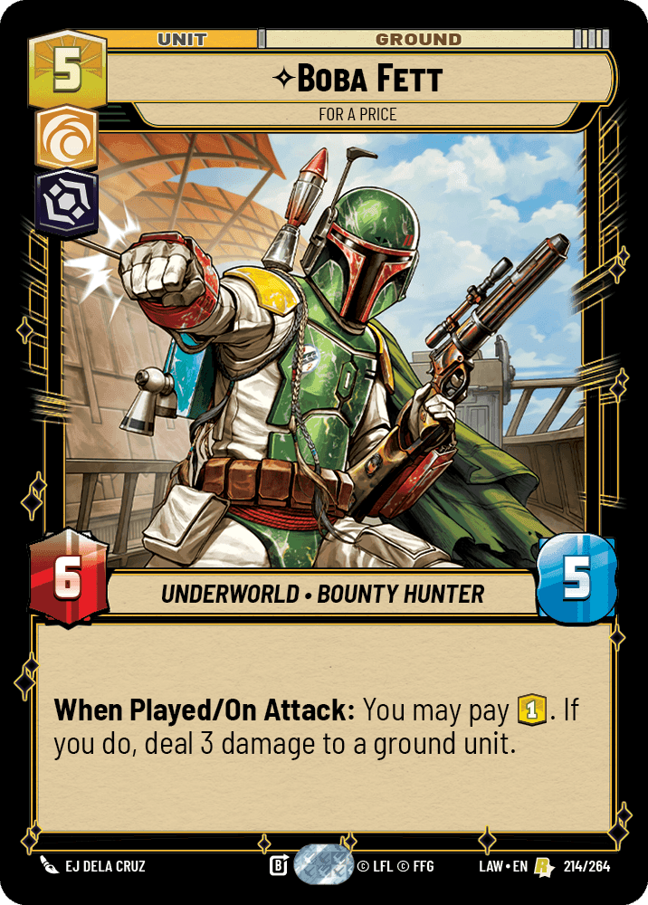 ⟡ Boba Fett, For a Price
