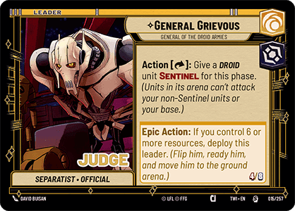 ⟡ General Grievous, General of the Droid Armies