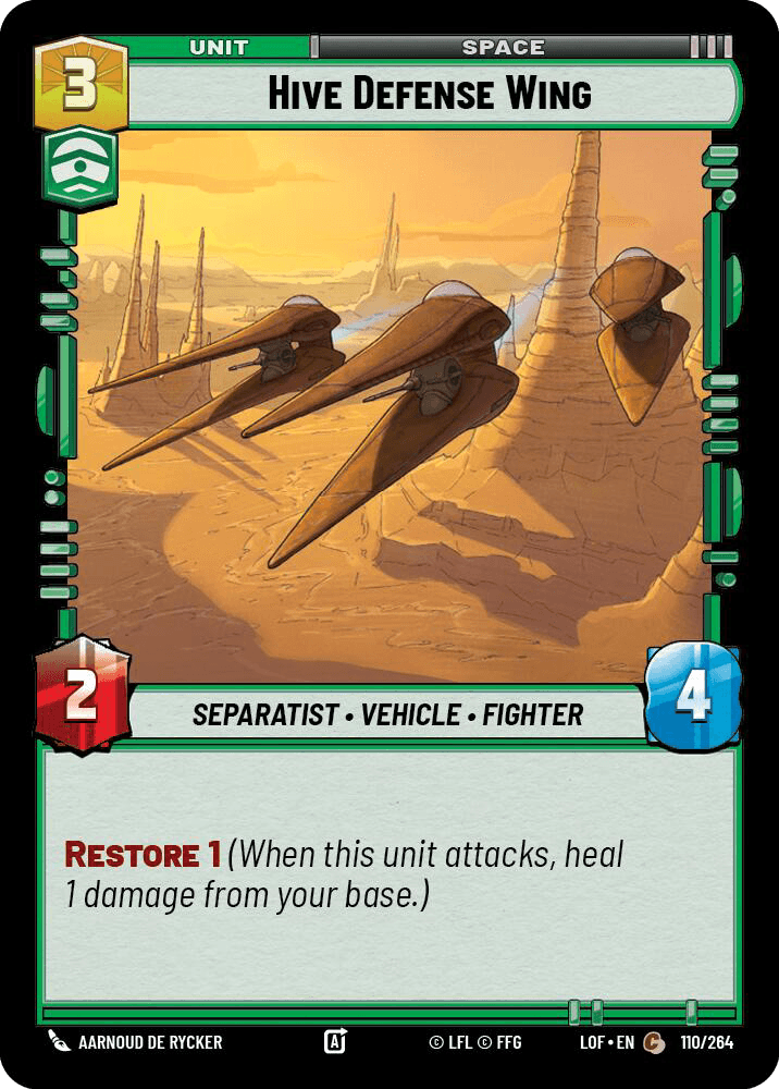 Hive Defense Wing