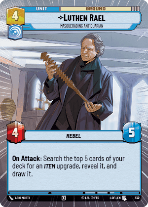 ⟡ Luthen Rael, Masquerading Antiquarian