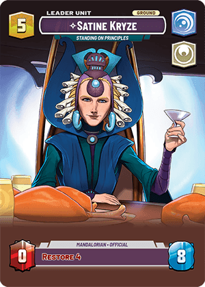 ⟡ Satine Kryze, Standing on Principles (back)