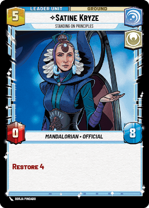 ⟡ Satine Kryze, Standing on Principles (back)