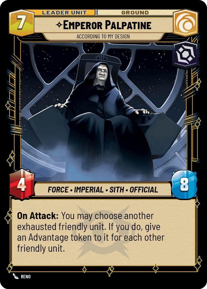 ⟡ Emperor Palpatine, According to My Design (back)