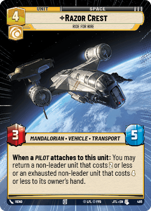 ⟡ Razor Crest, Ride For Hire